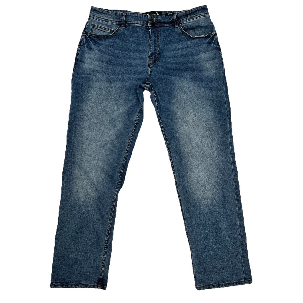 Mens Stone Falcon Washed Slim Fit Jeans 34x30